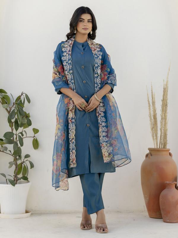 9710 t Silk Blend Women Ethnic Suit Sets